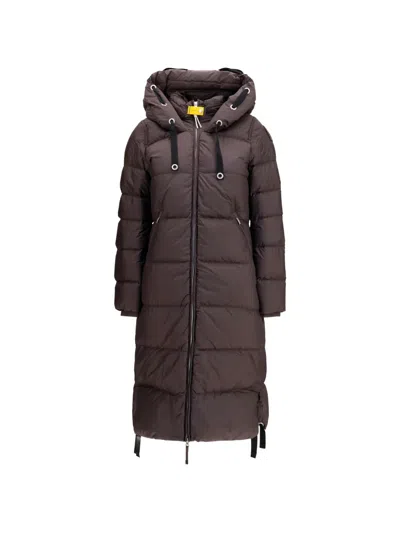 Parajumpers Panda Quilted Down Coat In Blue