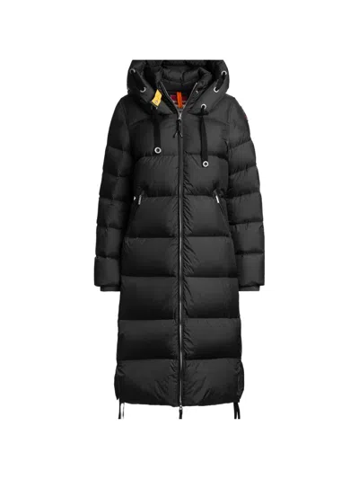 Parajumpers Panda Quilted Hooded Coat In 블랙