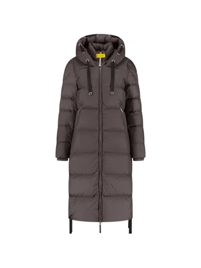 Parajumpers Panda Quilted Hooded Puffer Coat In Gray
