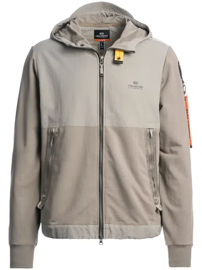Parajumpers Panelled Zip Hoodie In Neutrals