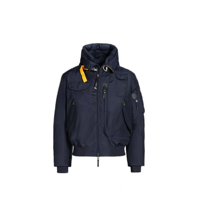 Parajumpers Parka Droite Multipoches À Capuche In Blue