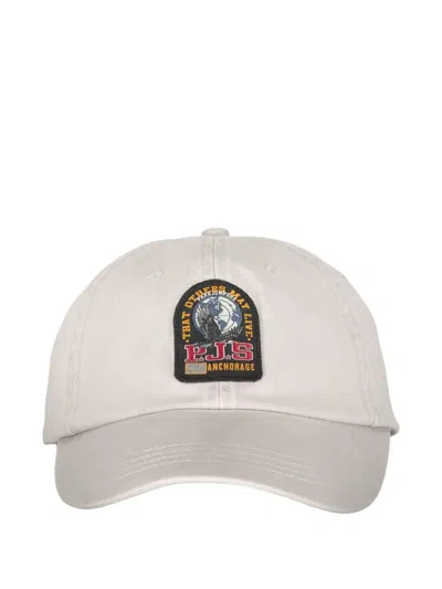 Parajumpers Patch-detail Cotton Cap In Neutral