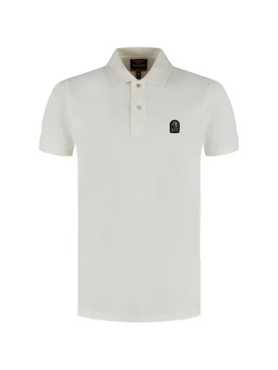 Parajumpers Patch Polo Shirt In White