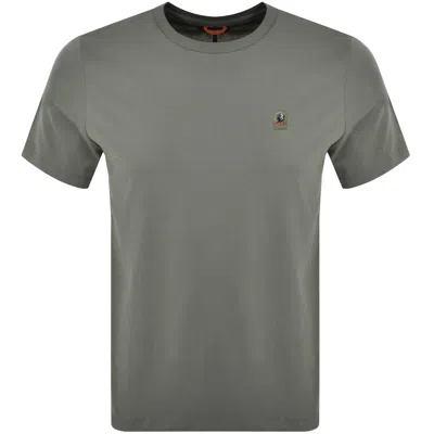 Parajumpers Patch T Shirt Grey In Green