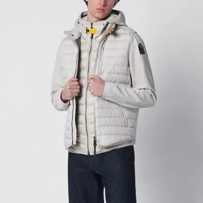 Parajumpers Quilted Hooded Vest Featuring Side Pockets In Gray