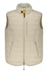Parajumpers Perfect Full Zip Down Vest In Beige
