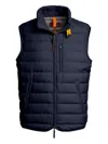 Parajumpers Perfect Quilted Down Vest In Blue