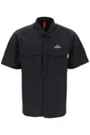 Parajumpers Camicia Pete In Popeline Di Nylon In Black (black)