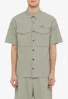 Parajumpers Pete Shirt With Nylon And Cotton In Gray