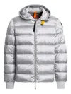 Parajumpers Pharell Hooded Quilted Jacket In Gray