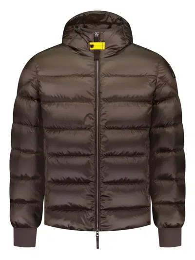 Parajumpers Pharrel Hooded Padded Jacket In Brown