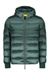 Parajumpers Pharrell Hooded Bomber-style Down Jacket In Green