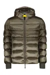 Parajumpers Pharrell Hooded Bomber-style Down Jacket In Green