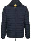 Parajumpers Last Minute Hooded Puffer Jacket In Blue