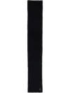Parajumpers Logo-patch Wool Scarf In Black
