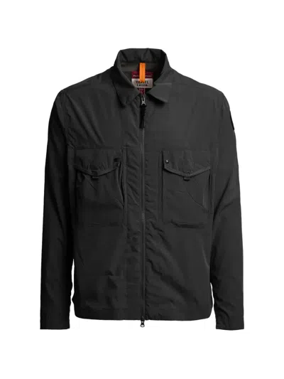 Parajumpers Pocket Zipped Overshirt In Black