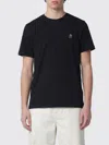 Parajumpers Black Regular-fit T-shirt With Logo Patch In Black