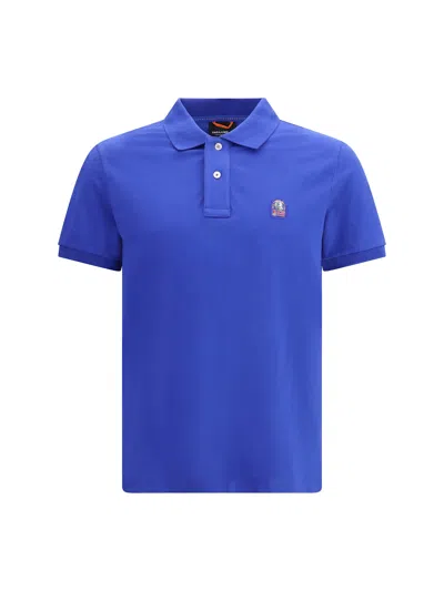 Parajumpers Polo With Logo Application In Blue
