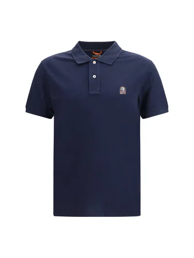 Parajumpers Polo With Logo Application In Blue