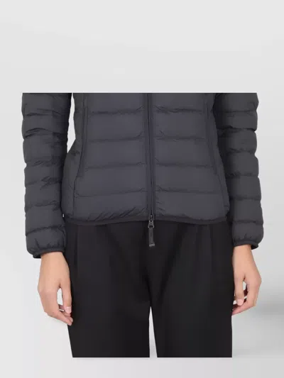 Parajumpers Puffer Jacket With High Collar And Side Pockets In Gray