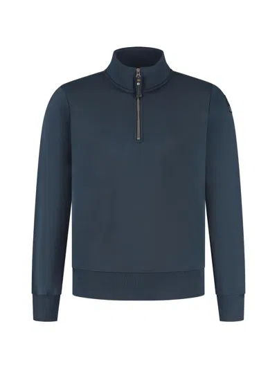 Parajumpers Quarter-zip Sweatshirt In Blue