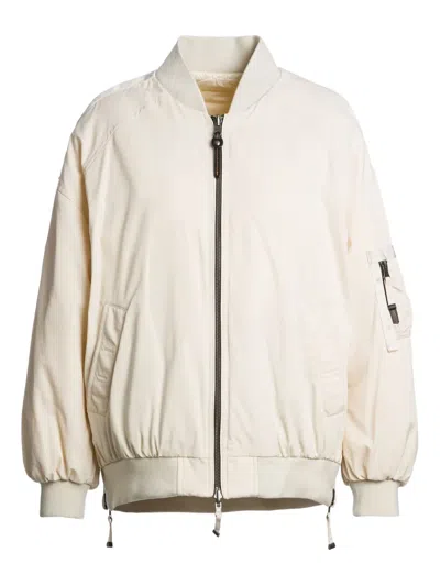 Parajumpers Quilted Bomber Jacket In Neutral