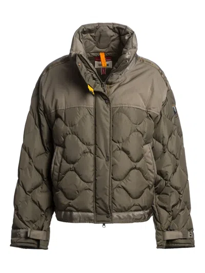 Parajumpers Quilted Cropped Jacket In Green