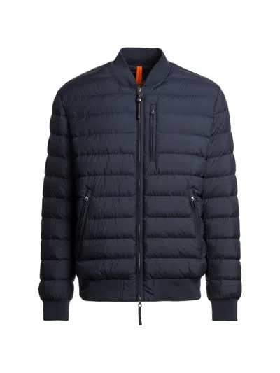 Parajumpers Quilted Down Bomber Jacket In Blue