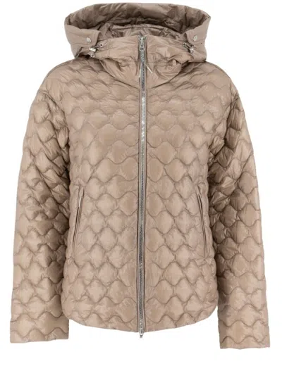Parajumpers Quilted Down Jacket In Brown