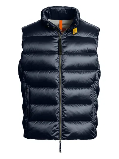 Parajumpers Quilted Down Vest In Blue