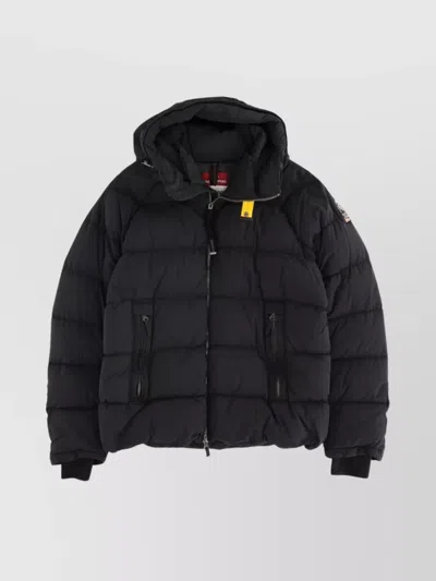 PARAJUMPERS QUILTED HOODED COAT AND SIDE POCKETS