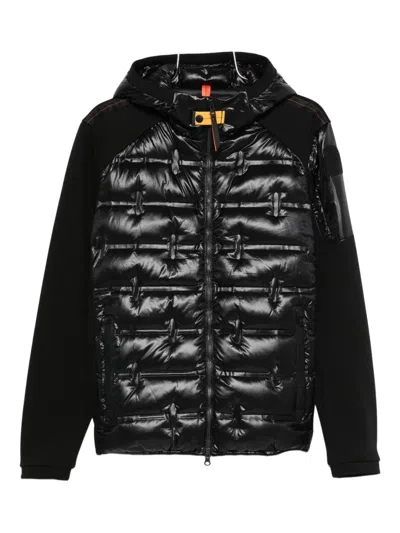Parajumpers Quilted Hooded Jacket In Black