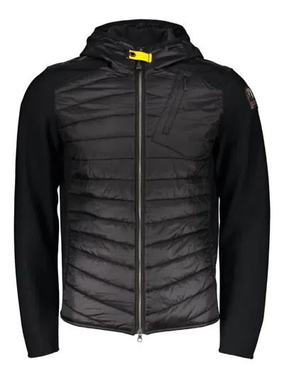 Parajumpers Quilted Hooded Jacket In Black