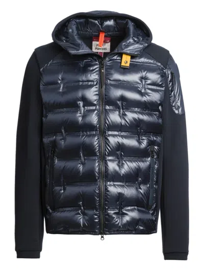 Parajumpers Quilted Hooded Jacket In Blue