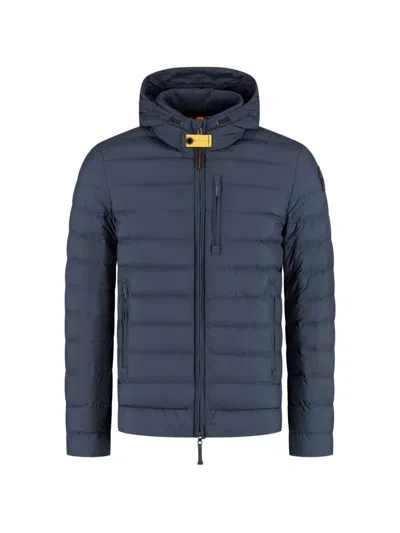 Parajumpers Quilted Hooded Jacket In Blue