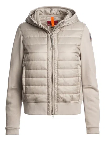 Parajumpers Quilted Hooded Jacket In Neutral