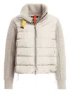 Parajumpers Quilted Knitted-sleeve Jacket In Neutral