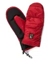 Parajumpers Quilted Padded Gloves In Red