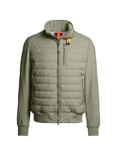 Parajumpers Quilted-panel Jacket In Green