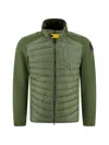 Parajumpers Quilted Panel Jacket In Green