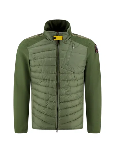 Parajumpers Quilted Panel Jacket In Green