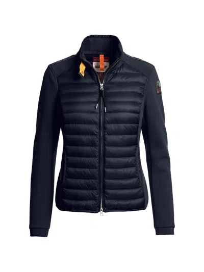 Parajumpers Quilted Zip Jacket In Blue