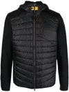 PARAJUMPERS QUILTED ZIP-UP HOODED JACKET