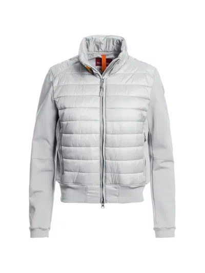 Parajumpers Quilted Zip-up Jacket In Gray