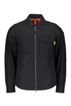 Parajumpers Overshirt Rayner In Popeline Di Nylon In Black