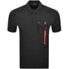 Parajumpers "rescue Polo With Nylon Inserts" In Black