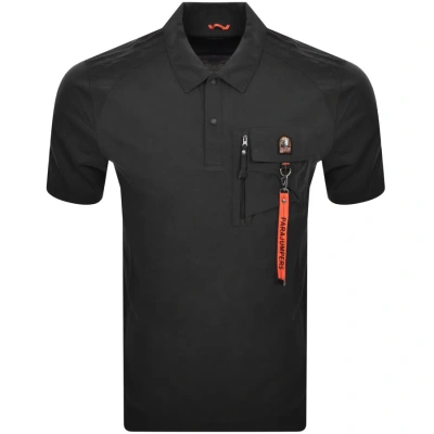 PARAJUMPERS PARAJUMPERS RESCUE POLO T SHIRT BLACK