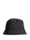 Parajumpers Reversible Plaid Bucket Hat In Gray