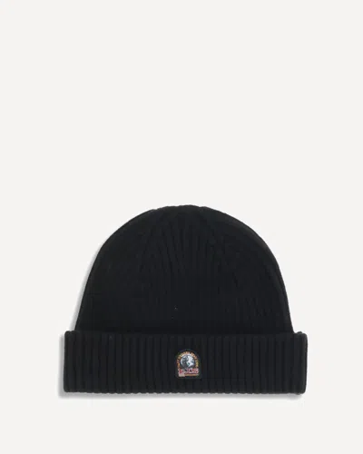 Parajumpers Ribbed Beanie Hat In Black