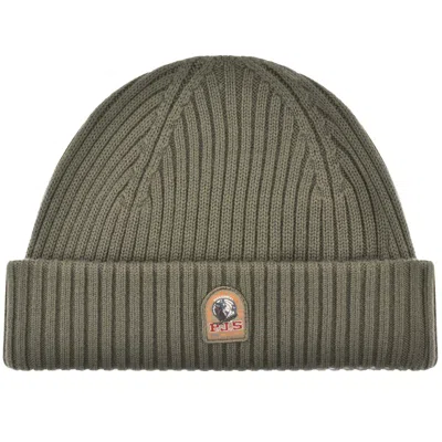 PARAJUMPERS PARAJUMPERS RIBBED BEANIE HAT GREY